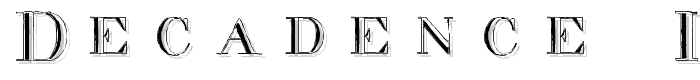 decadence in a different light font